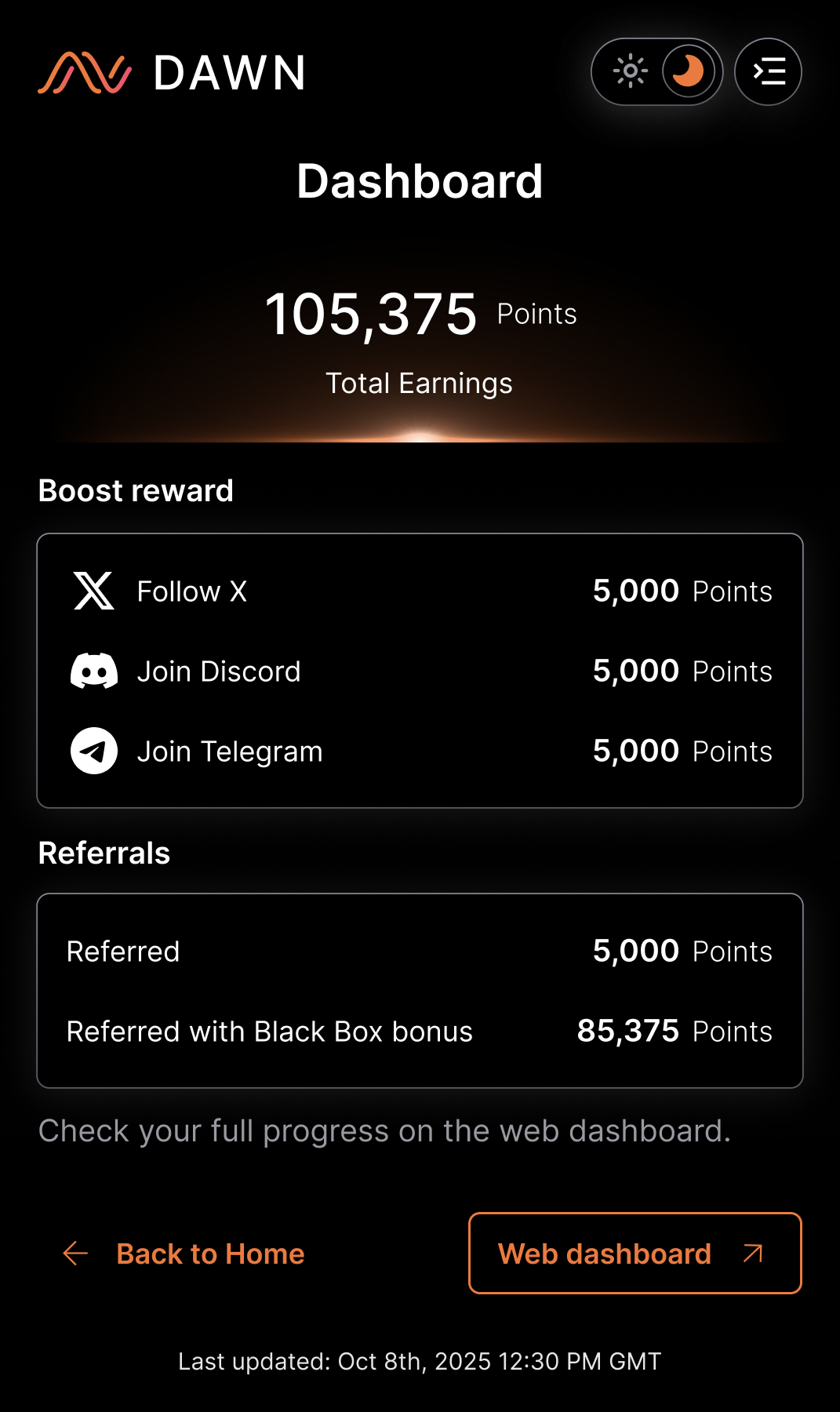 Start earning rewards